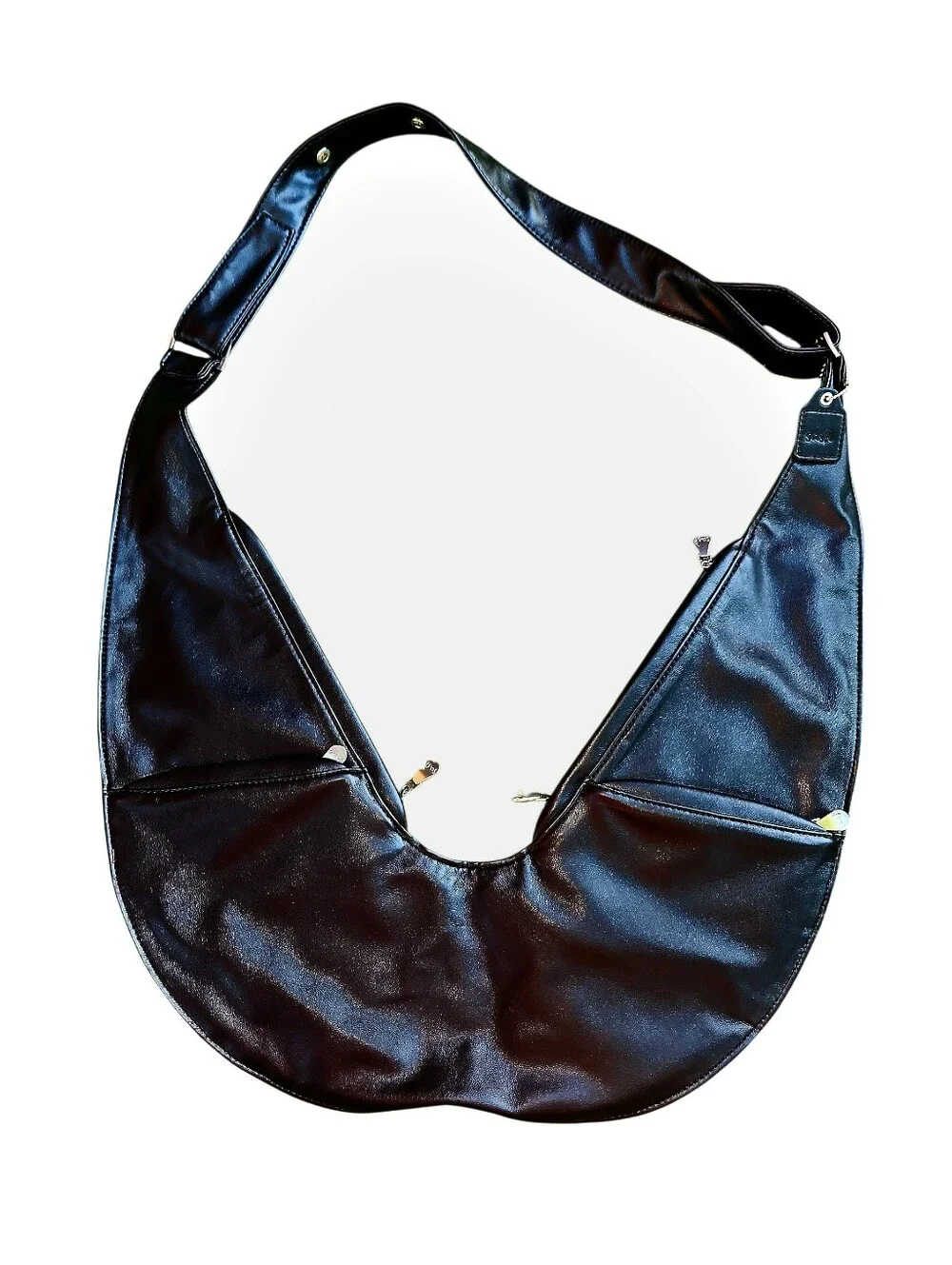 Sash Crossbody Faux Leather Bag